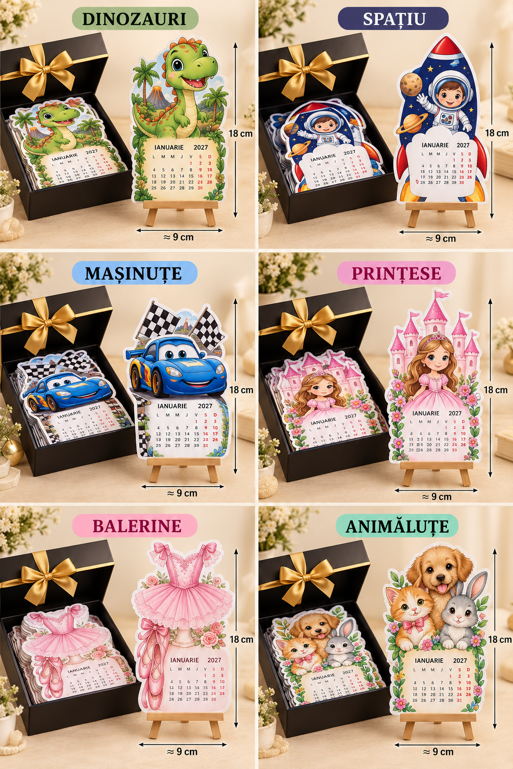 Calendare personalizate – orice personaj, tematică, fotografie sau logo
